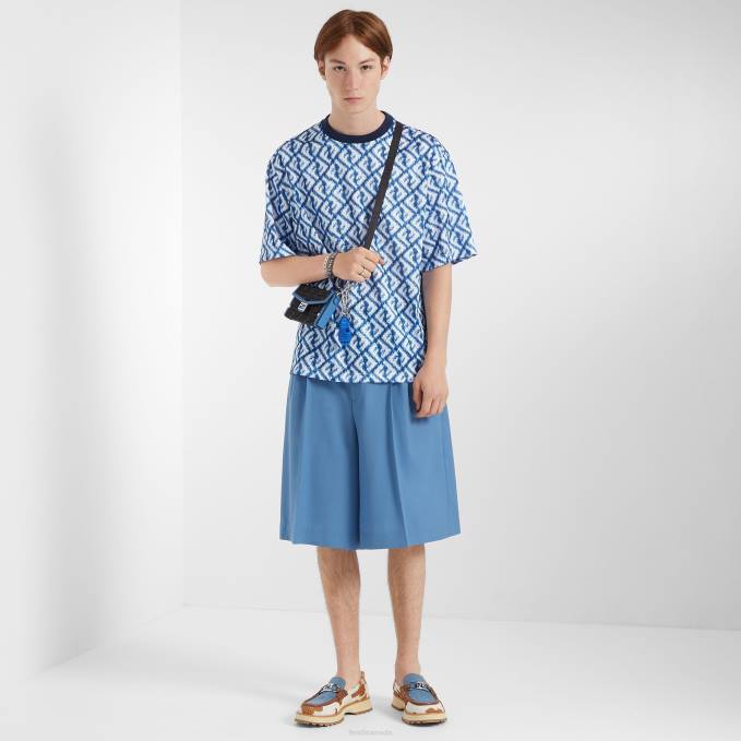 Men Tech Mesh T-Shirt Multicolor Fendi Apparel 6RHH2019