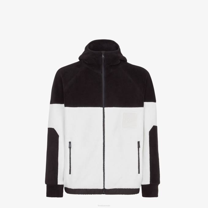 Men Fleece Sweatshirt White Fendi Apparel 6RHH2105