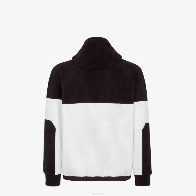 Men Fleece Sweatshirt White Fendi Apparel 6RHH2105