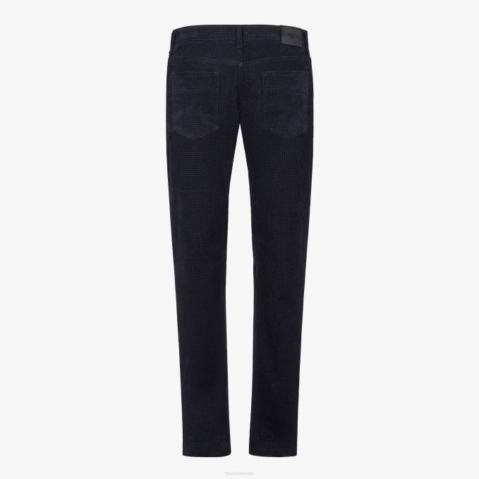 Men Denim Jeans Blue Fendi Apparel 6RHH2211