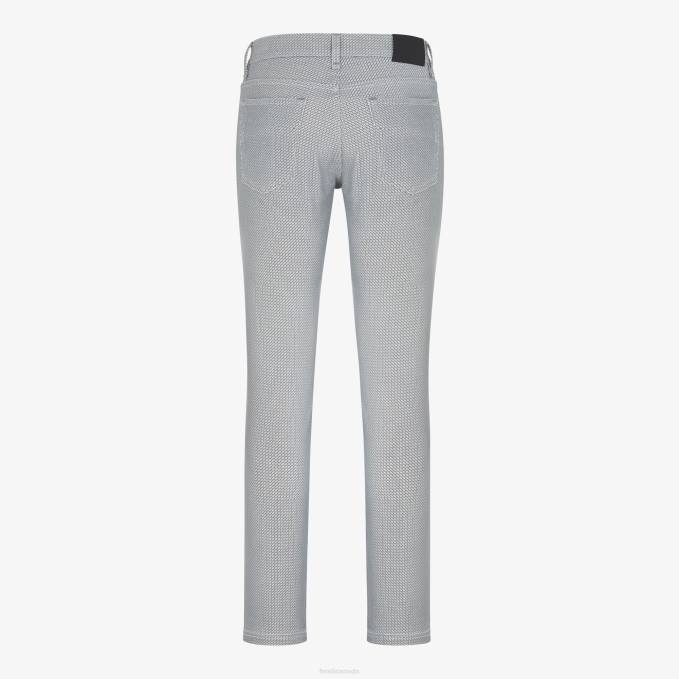 Men Denim Jeans Gray Fendi Apparel 6RHH2126