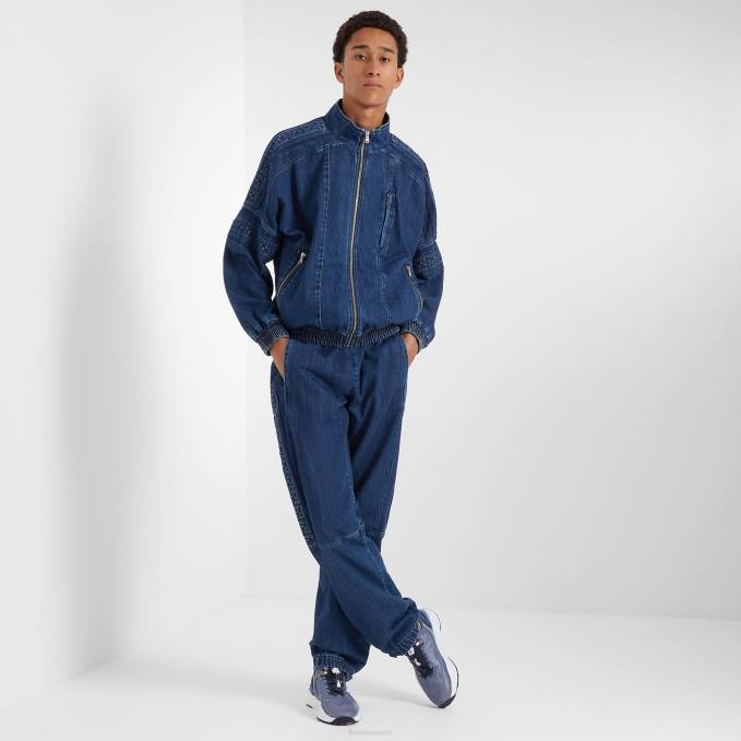 Men Denim Pants Blue Fendi Apparel 6RHH2031