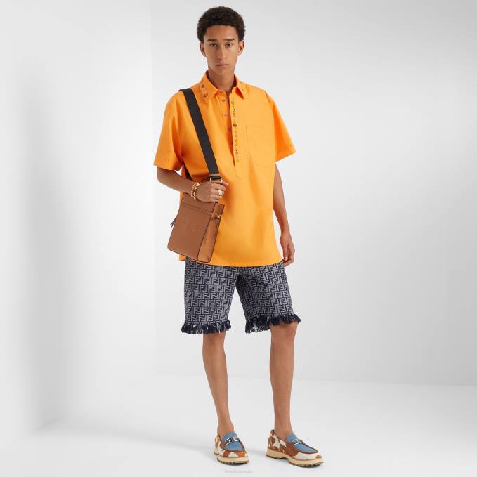 Men FF Denim Pants Blue Fendi Apparel 6RHH2042