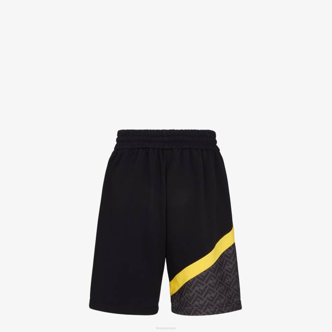 Men Jersey Pants Black Fendi Apparel 6RHH2051