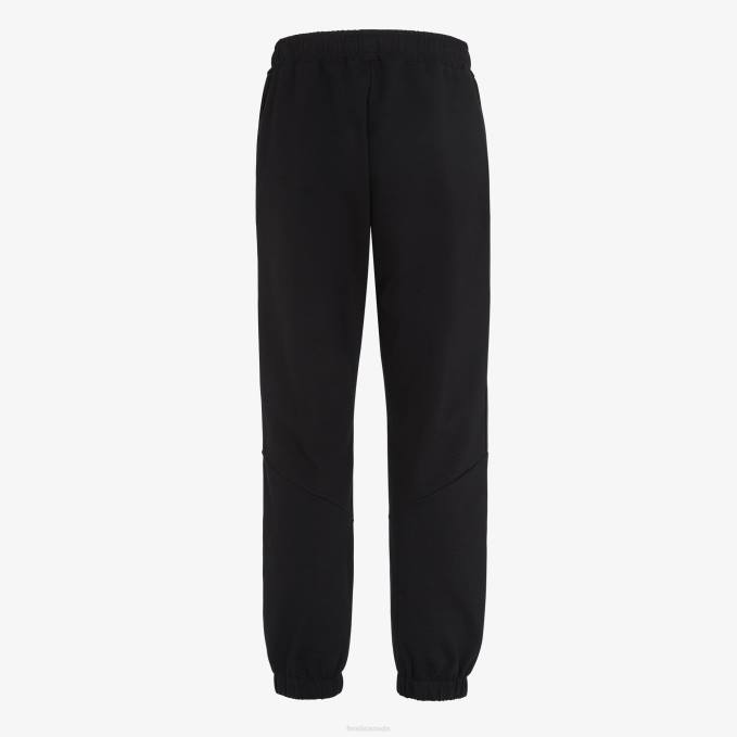 Men Jersey Trousers Black Fendi Apparel 6RHH2151