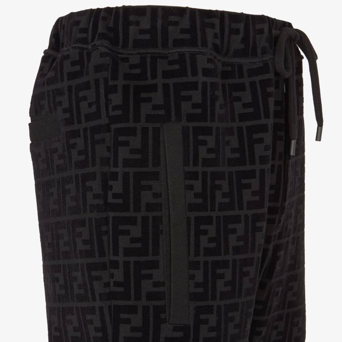 Men Pique Pants Black Fendi Apparel 6RHH1997