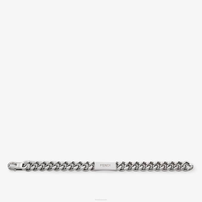 Men Bracelet Silver Fendi Jewelry 6RHH2686