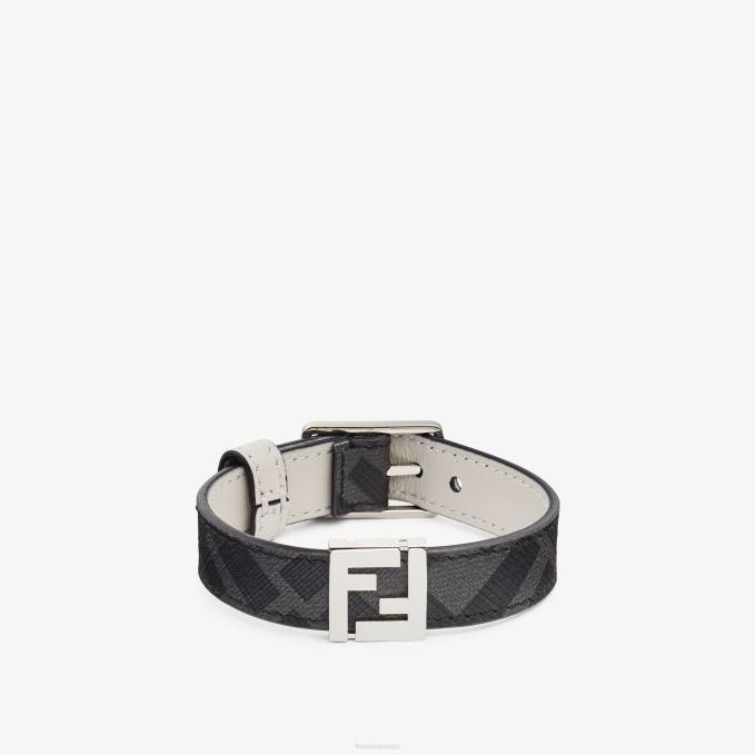 Men Fabric Bracelet Gray Fendi Jewelry 6RHH2699