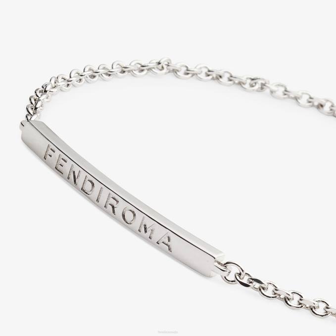 Men Metal Bracelet Silver Fendi Jewelry 6RHH2707