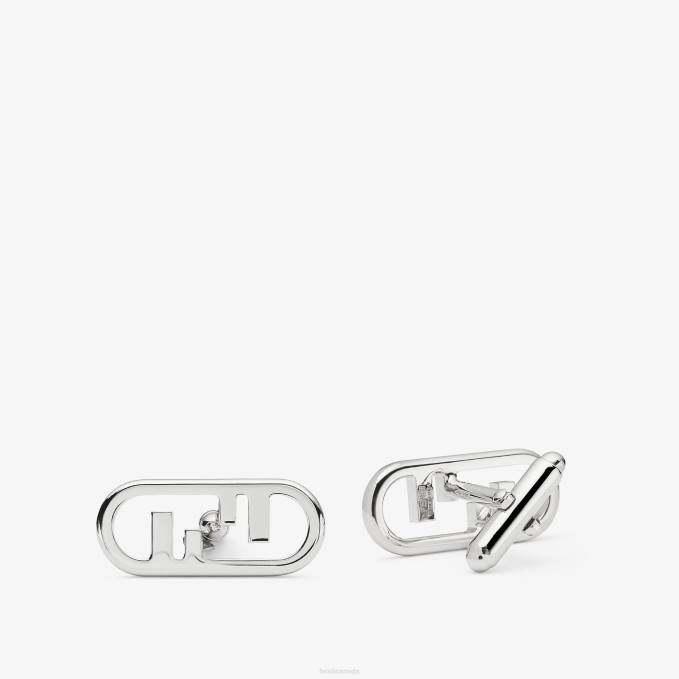 Men Cufflinks Silver Fendi Jewelry 6RHH2740