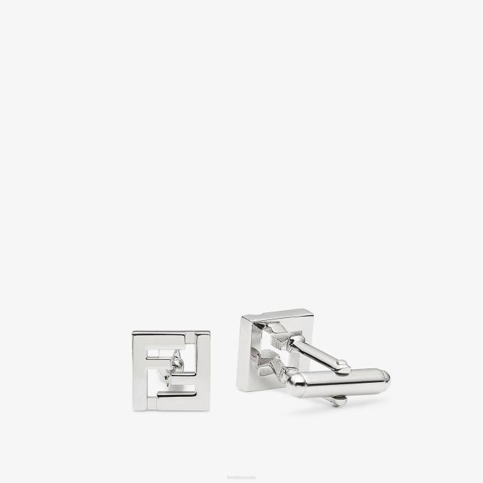 Men Cufflinks Silver Fendi Jewelry 6RHH2741