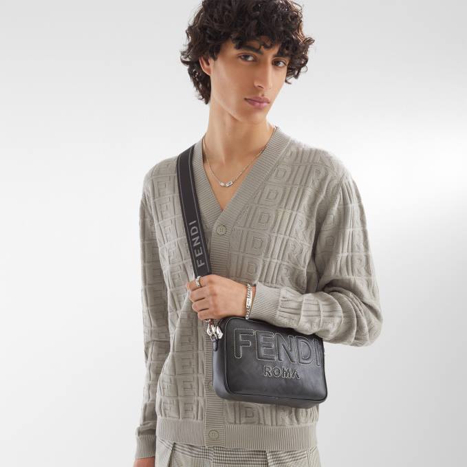 Men Metal Necklace Silver Fendi Jewelry 6RHH2703