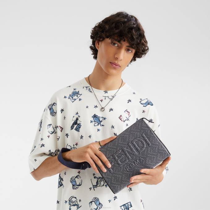 Men Metal Ring Ruthenium Fendi Jewelry 6RHH2701