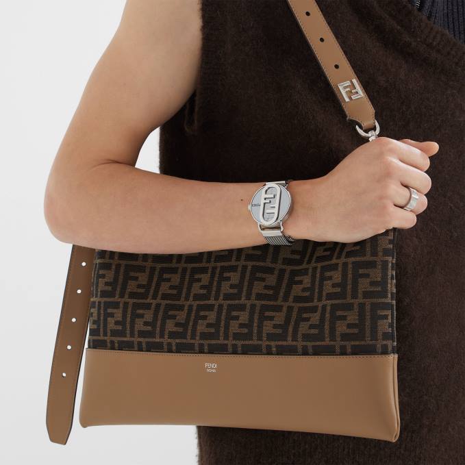 Men Metal Ring Silver Fendi Jewelry 6RHH2690