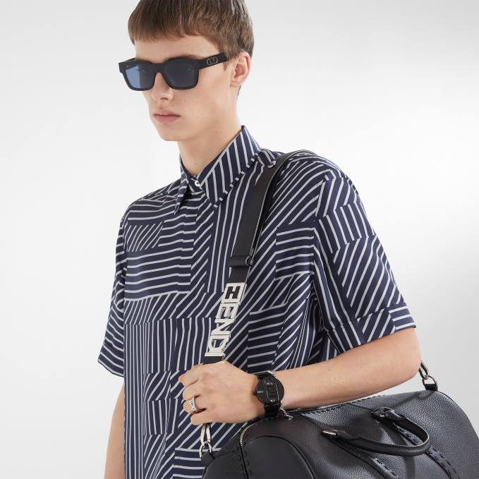 Men Metal Ring Silver Fendi Jewelry 6RHH2737