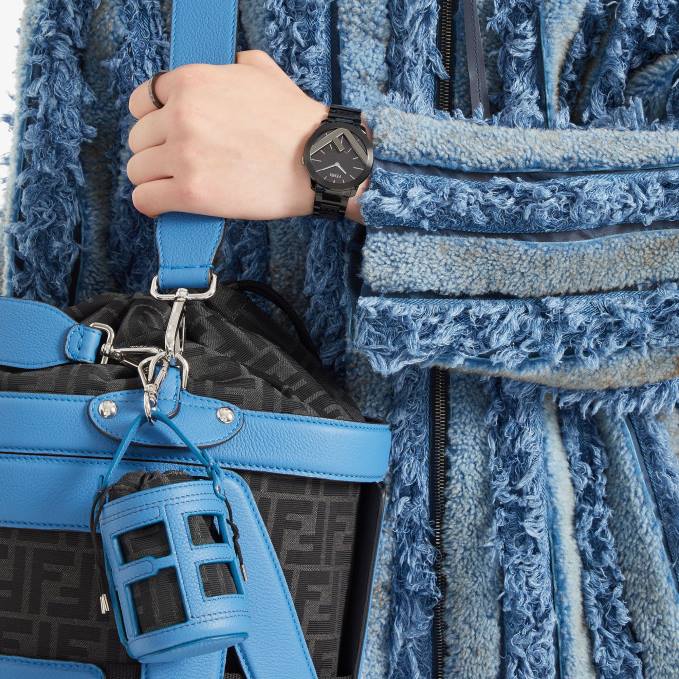 Men Signature Ring Ring Ruthenium Fendi Jewelry 6RHH2712