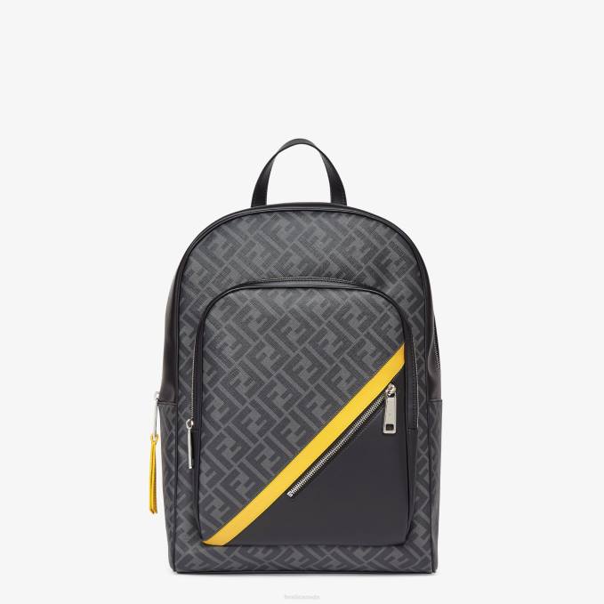 Men FF Fabric Backpack Black Fendi Accessories 6RHH1877