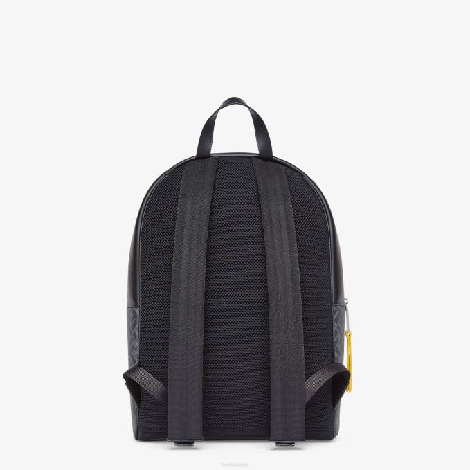 Men FF Fabric Backpack Black Fendi Accessories 6RHH1877