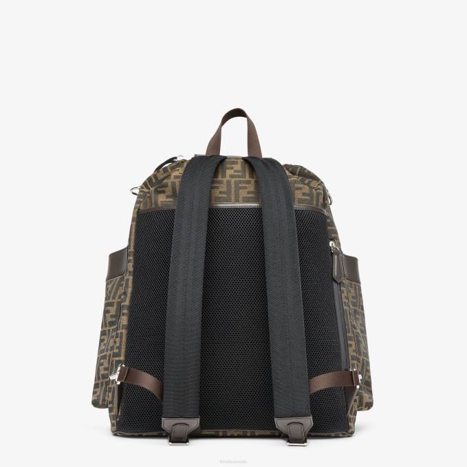 Men FF Jacquard Fabric Backpack Multicolor Fendi Accessories 6RHH1874