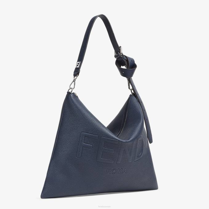 Men After Leather Bag Blue Fendi Accessories 6RHH1827