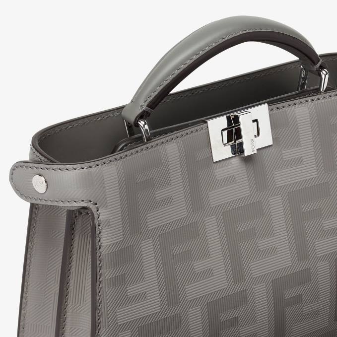Men Dove Leather Bag Gray Fendi Accessories 6RHH1809
