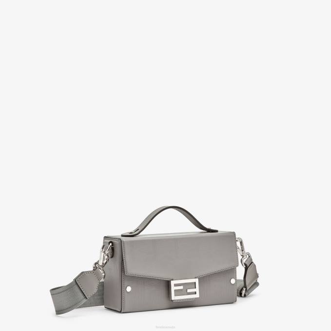 Men Dove Leather Bag Gray Fendi Accessories 6RHH1814