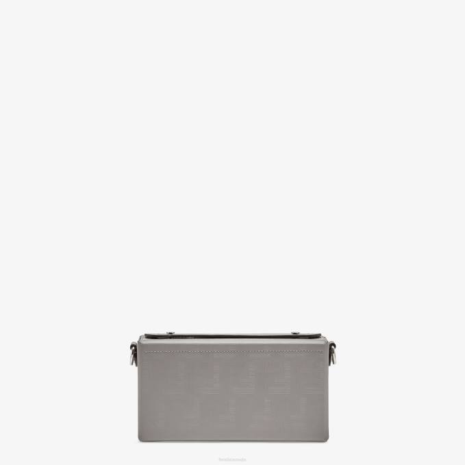 Men Dove Leather Bag Gray Fendi Accessories 6RHH1814