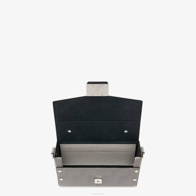 Men Dove Leather Bag Gray Fendi Accessories 6RHH1814