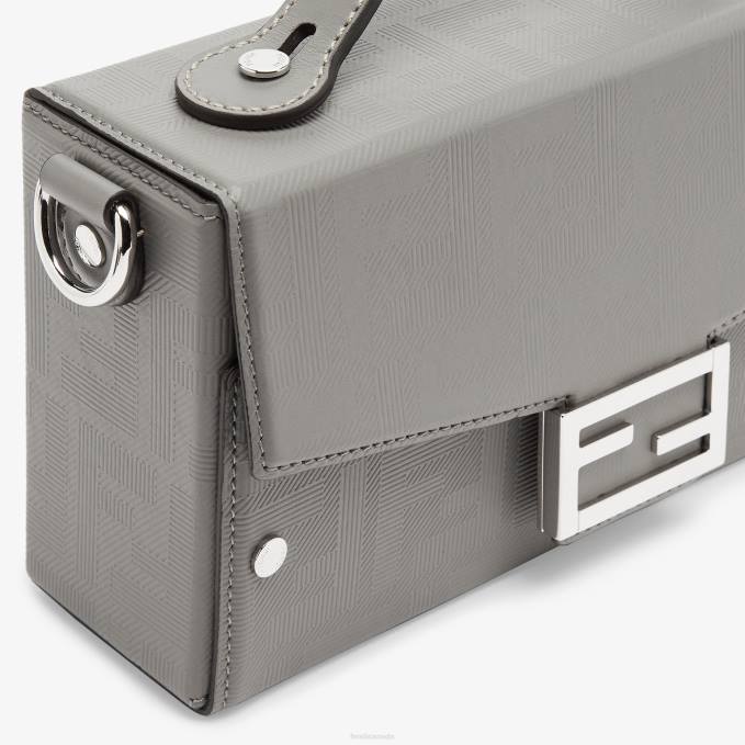 Men Dove Leather Bag Gray Fendi Accessories 6RHH1814