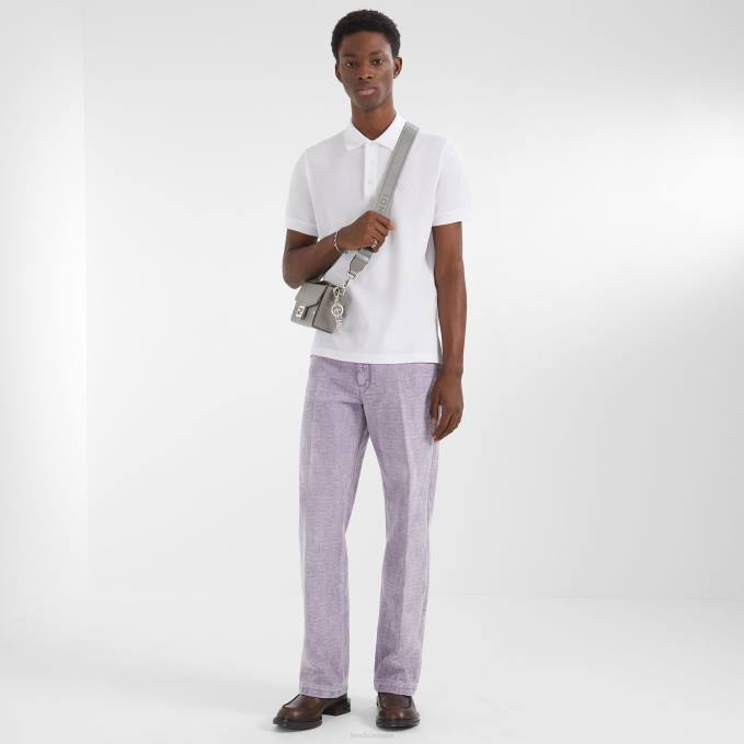 Men Dove Leather Bag Gray Fendi Accessories 6RHH1814