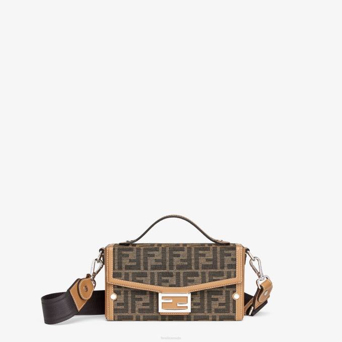 Men FF Fabric Bag Brown Fendi Accessories 6RHH1805