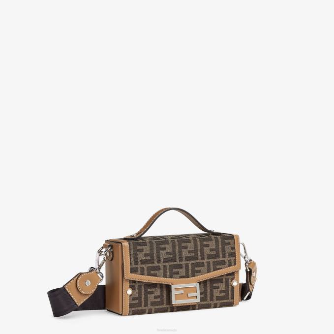Men FF Fabric Bag Brown Fendi Accessories 6RHH1805