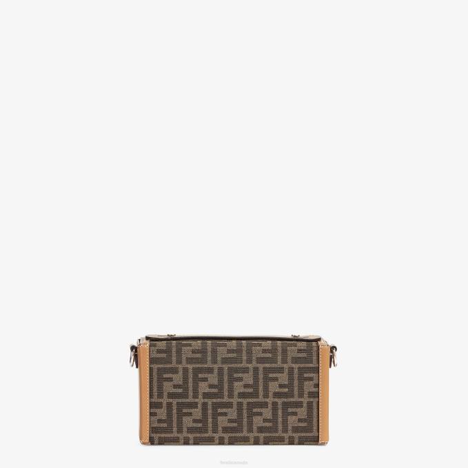 Men FF Fabric Bag Brown Fendi Accessories 6RHH1805
