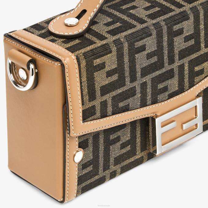 Men FF Fabric Bag Brown Fendi Accessories 6RHH1805