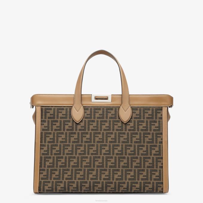 Men FF Fabric Bag Brown Fendi Accessories 6RHH1830