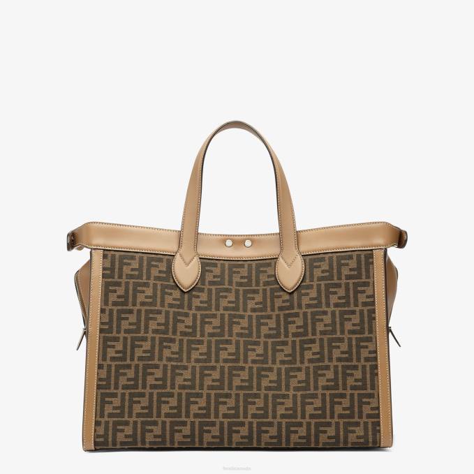 Men FF Fabric Bag Brown Fendi Accessories 6RHH1830