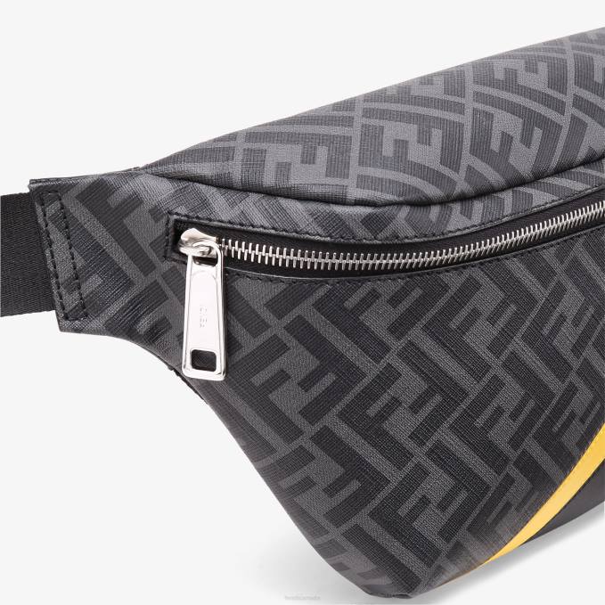 Men Fabric Belt Bag Gray Fendi Accessories 6RHH1804