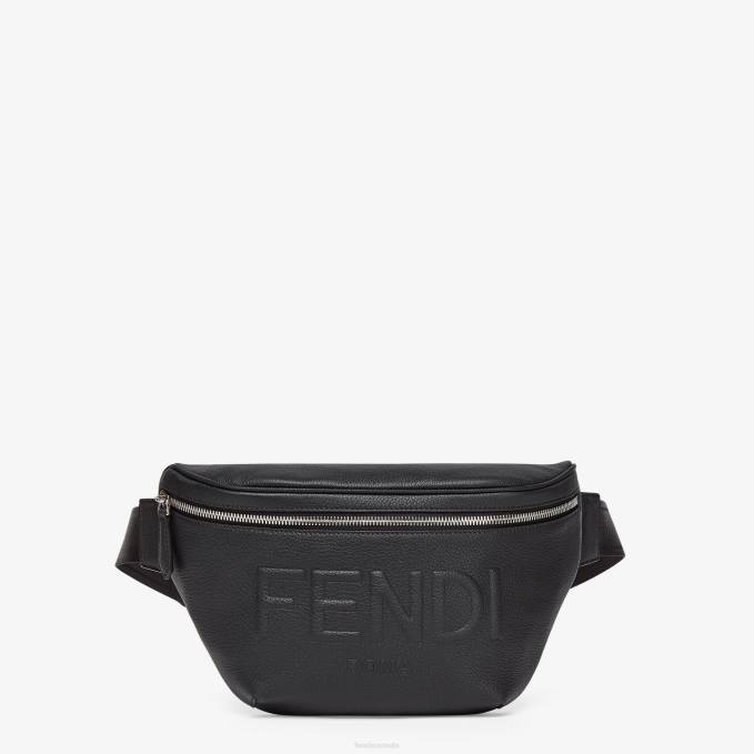 Men Leather Belt Bag Black Fendi Accessories 6RHH1840
