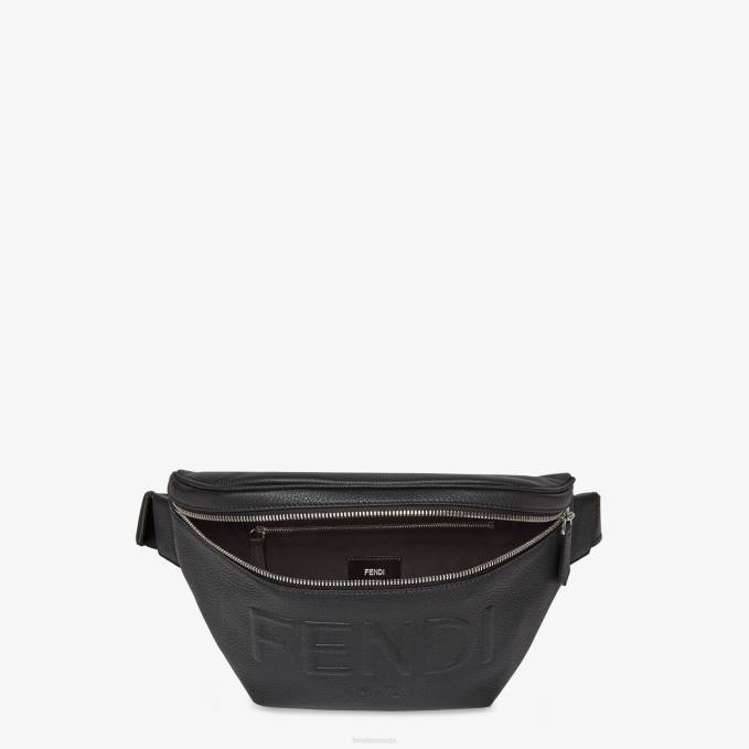 Men Leather Belt Bag Black Fendi Accessories 6RHH1840