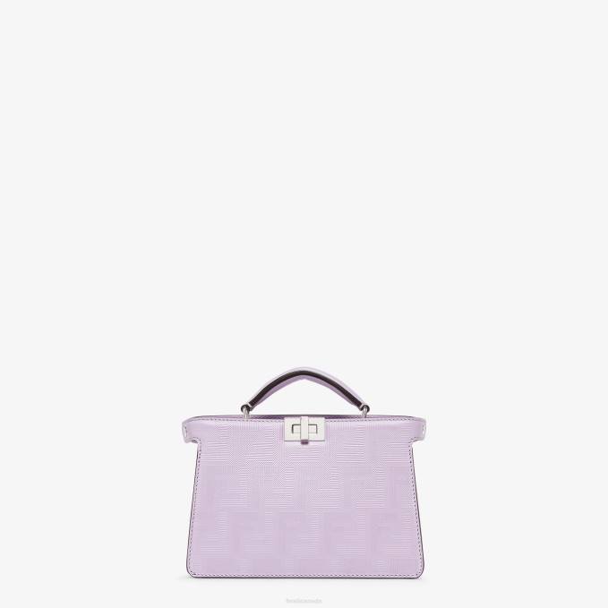 Men Lilac Leather Bag Purple Fendi Accessories 6RHH1794