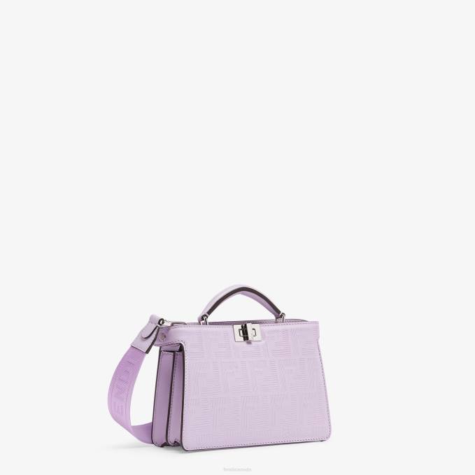 Men Lilac Leather Bag Purple Fendi Accessories 6RHH1794