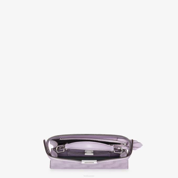 Men Lilac Leather Bag Purple Fendi Accessories 6RHH1794