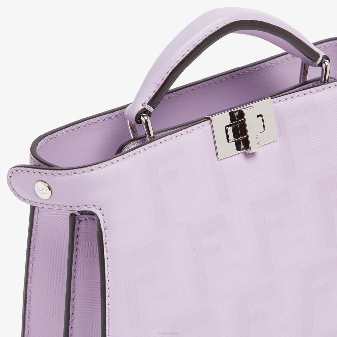 Men Lilac Leather Bag Purple Fendi Accessories 6RHH1794