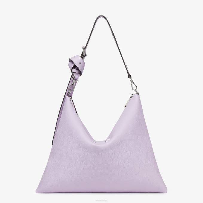 Men Lilac Leather Bag Purple Fendi Accessories 6RHH1828