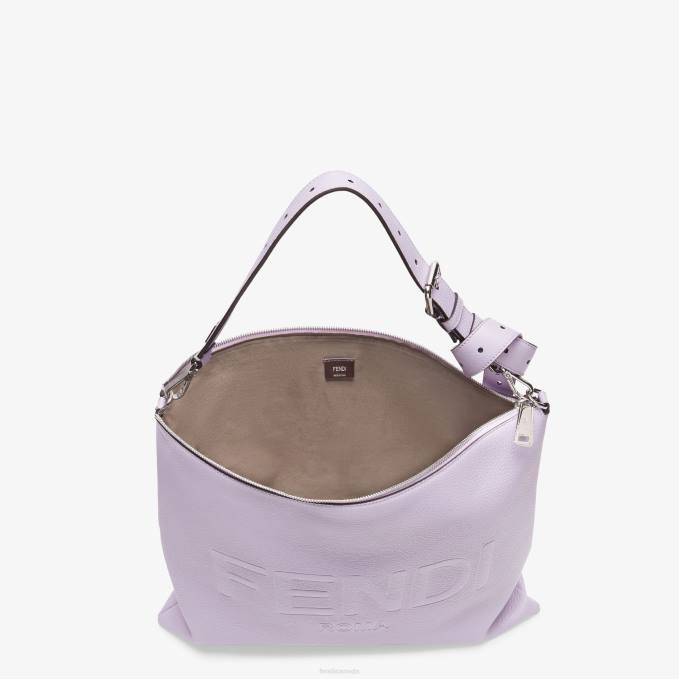 Men Lilac Leather Bag Purple Fendi Accessories 6RHH1828