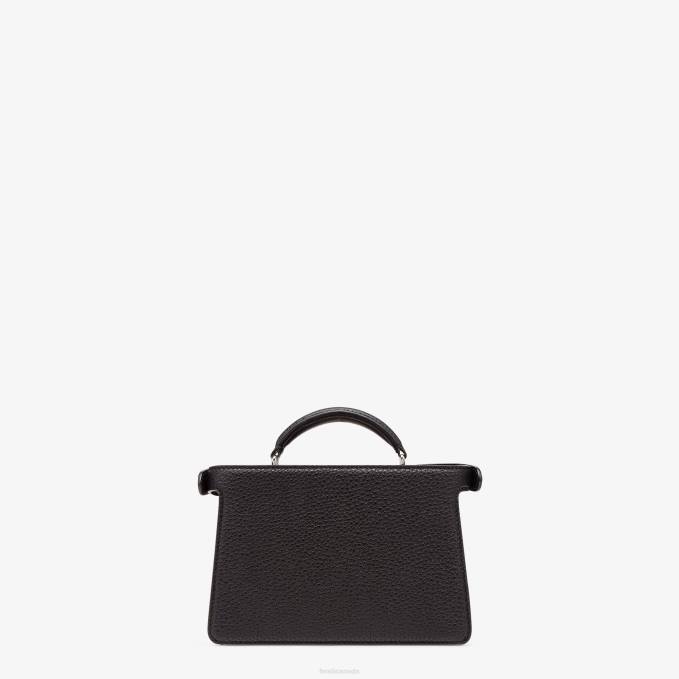 Men Peekaboo Iseeu Xcross Leather Bag Black Fendi Accessories 6RHH1810