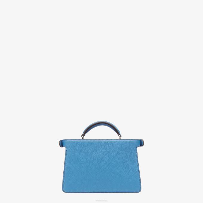 Men Peekaboo Iseeu Xcross Leather Bag Blue Fendi Accessories 6RHH1795