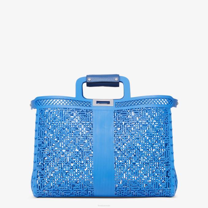 Men Recycled Plastic Bag Blue Fendi Accessories 6RHH1867