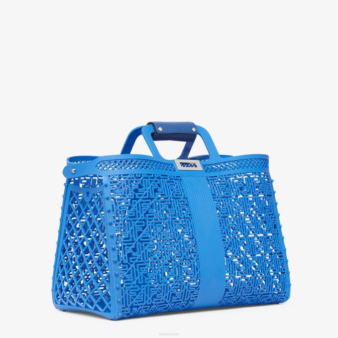 Men Recycled Plastic Bag Blue Fendi Accessories 6RHH1867