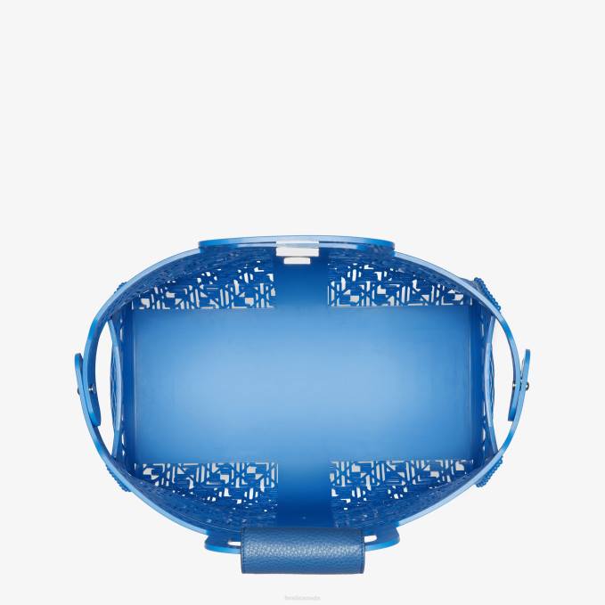 Men Recycled Plastic Bag Blue Fendi Accessories 6RHH1867